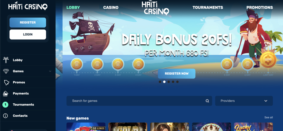 كازينو اون لاين Haiti Casino