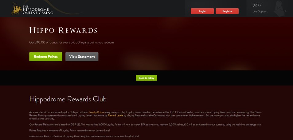 Get bonus Hippodrome Casino Online