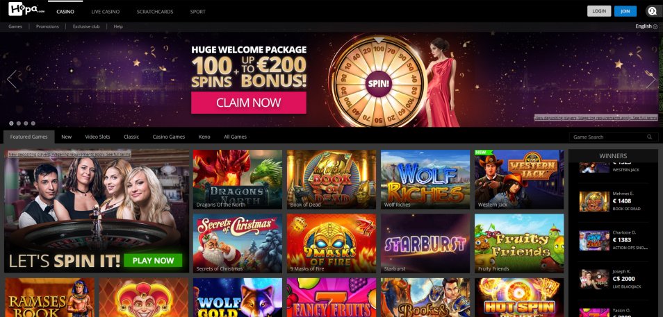 کازینو ای آنلاین Hopa Casino