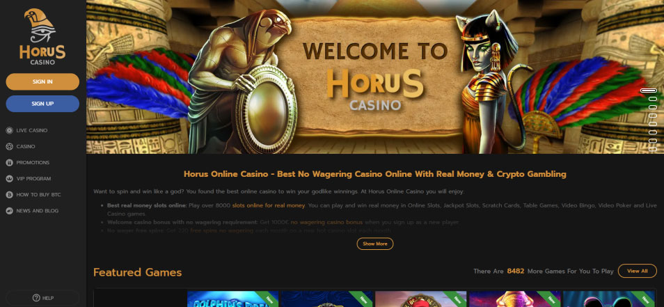 Online Casino Horuscasino