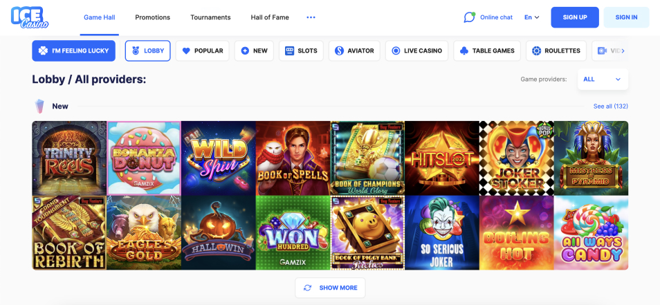 Gaukite Premiją Ice Online Casino