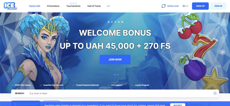 كازينو اون لاين Online Casino Ice