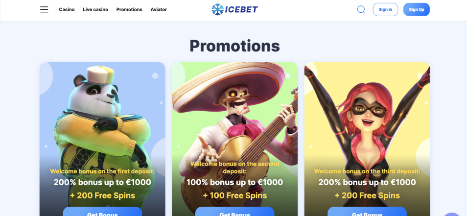 Inscrivez vous sur le casino IceBet