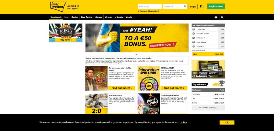 Get bonus Interwetten