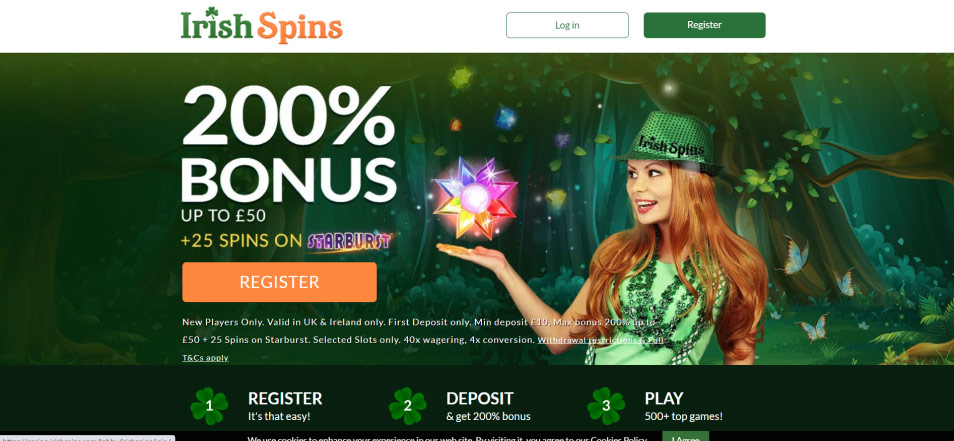 كازينو اون لاين Irish Spins Casino