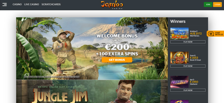 Çevrimiçi Casino Jambo Casino