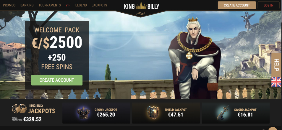 كازينو اون لاين Kingbilly Casino