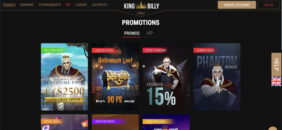 Најави се во Kingbillycasino казиното