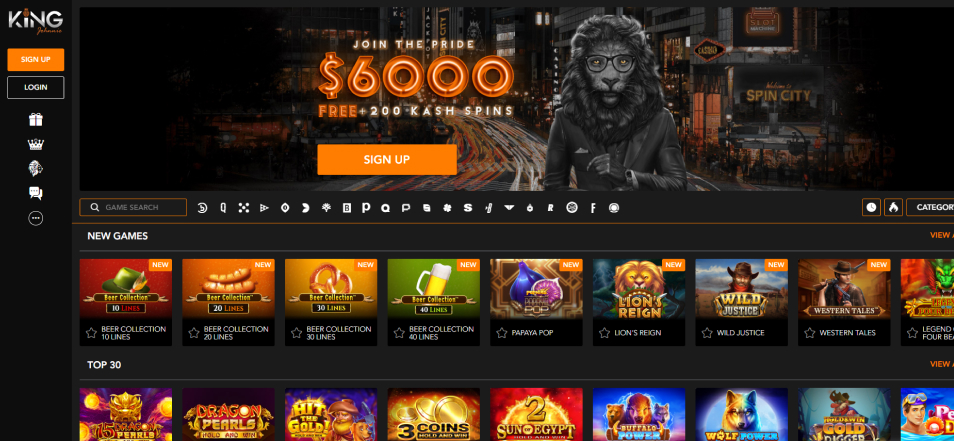 Casino en ligne King Johnnie Casino