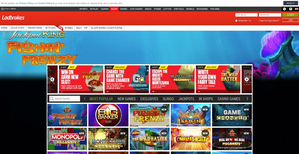 کازینو ای آنلاین Ladbrokes Vegas Casino