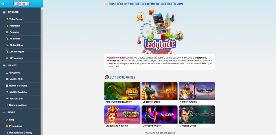 Casino en ligne Ladylucks Online Casino