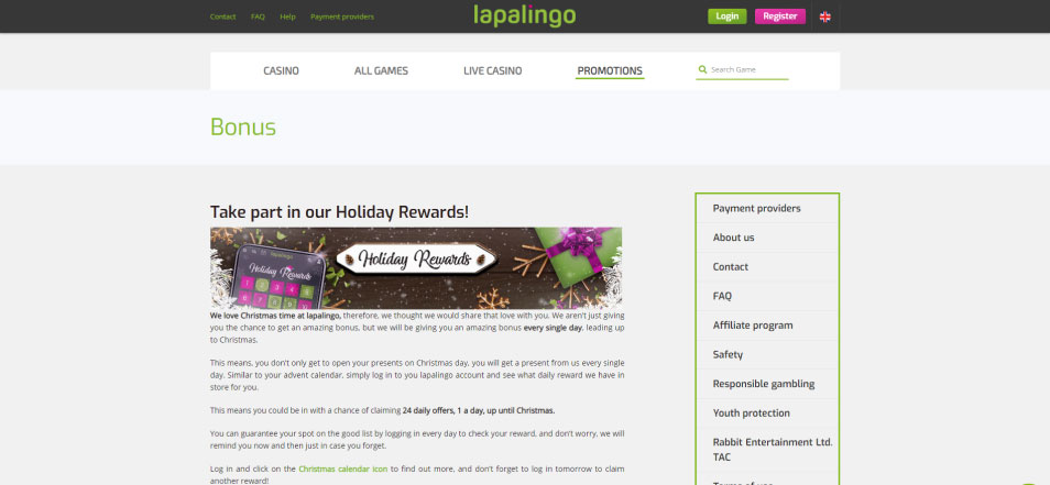 Inscrivez vous sur le casino Casino Lapalingo