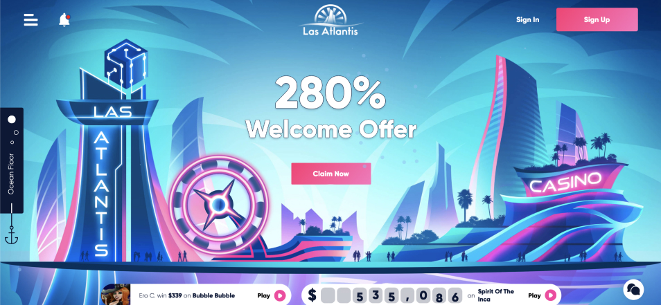 цахим казино Las Atlantis Online Casino