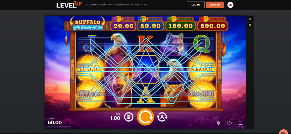 보너스 얻기 Level Up Online Casino