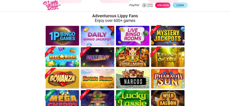 Get bonus Lippy Bingo Casino