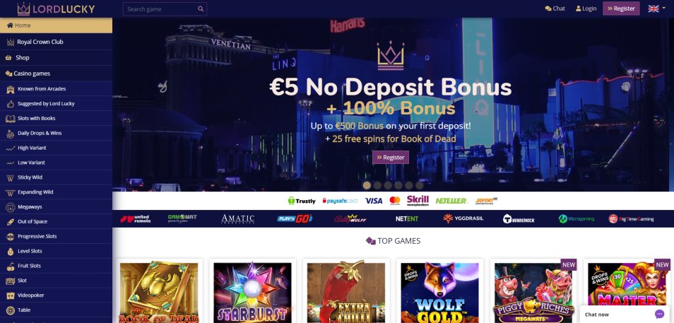 Casino en ligne Lucky Lord Casino