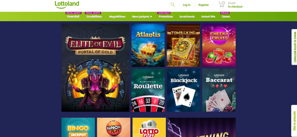 جایزه بگیرید Lottoland Casino