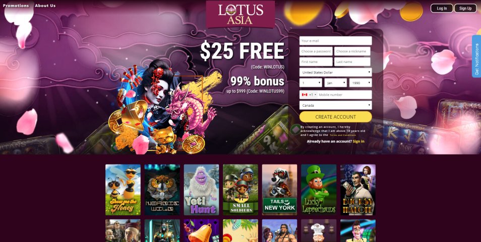 کازینو ای آنلاین Asia Lotus Casino