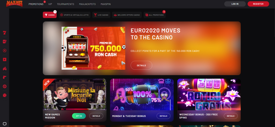 Prijavite se u Maxbet Online kazino