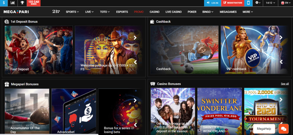 Inscrivez vous sur le casino megapari.com