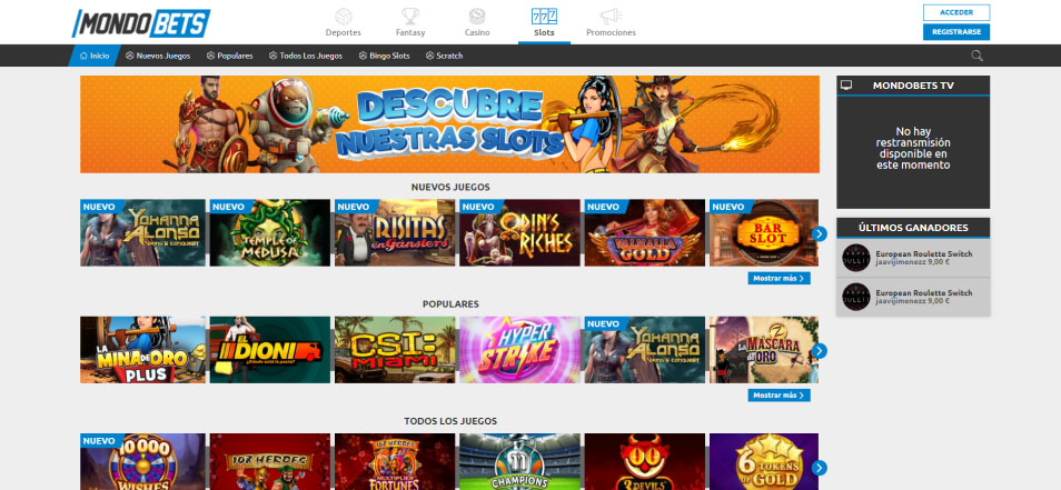 احصل على مكافأة MondoBets Casino