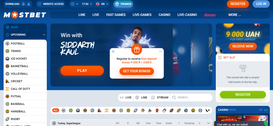 كازينو اون لاين Mostbet Online Casino