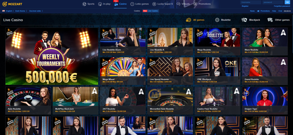 Получить бонус Casino Mozzart