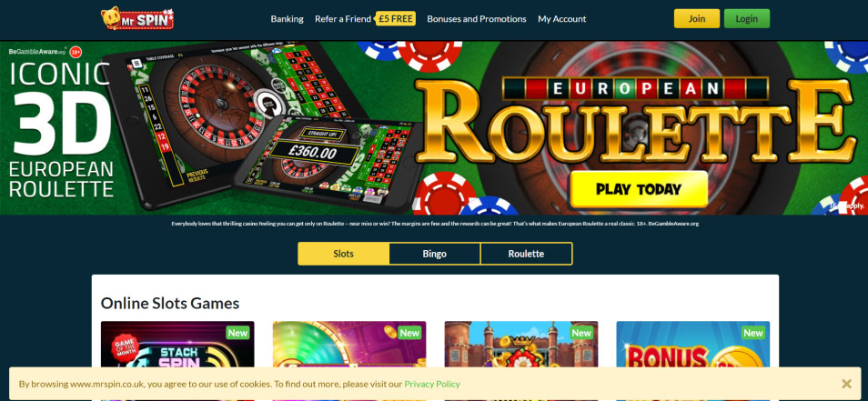 Online Καζίνο Mrspin Casino