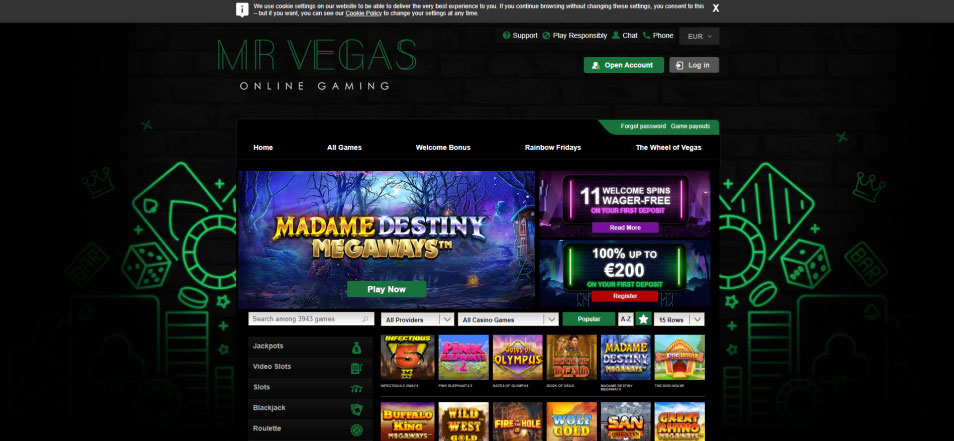 Онлайн Казино Mr Vegas Casinos