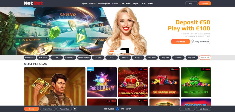 Онлайн Казино NetBet Casino