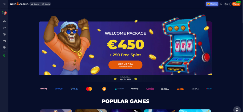 Online Casino Nine Casino