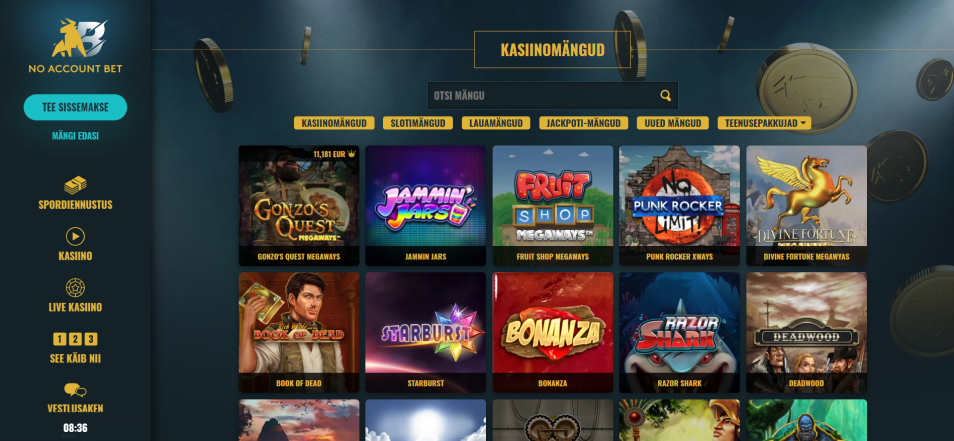 보너스 얻기 No Account Bet Casino