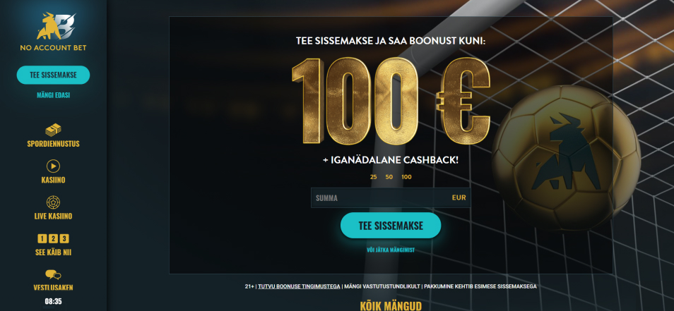 Casino en ligne No Account Bet Casino