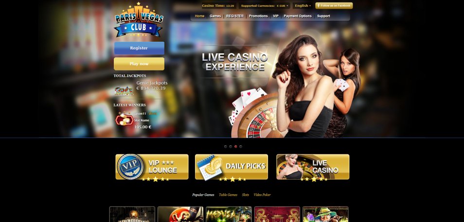 Casino en ligne Paris Vegas Casino