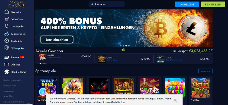 Casino Online Paris Vip Casino