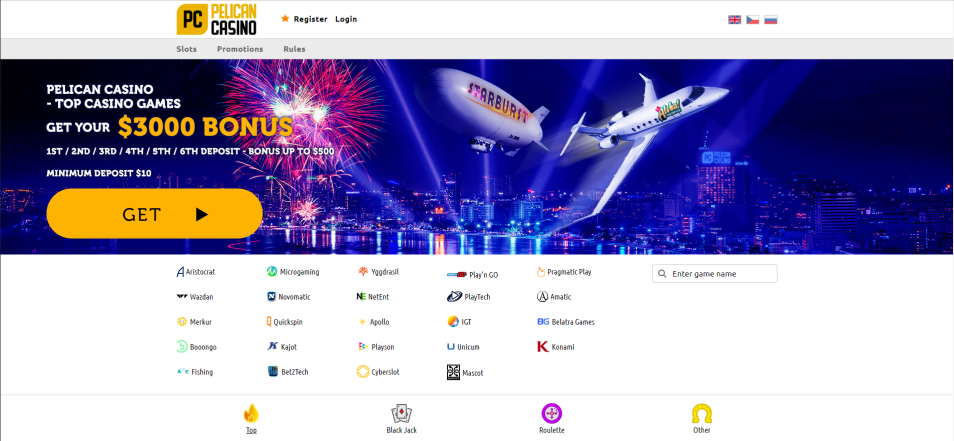 Pelican Casino, oficjalna serwis, graj internetowego bezpłatnie