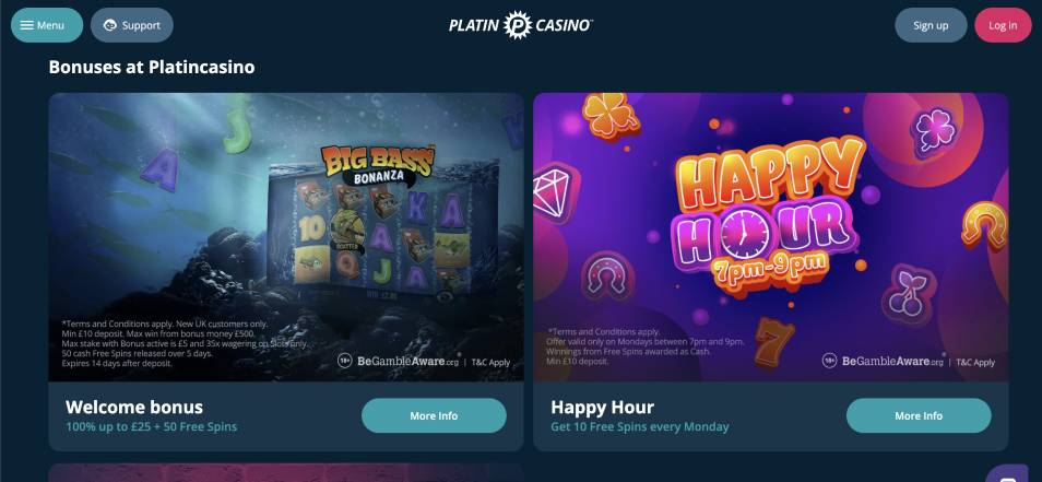 Најави се во Platimcasino казиното