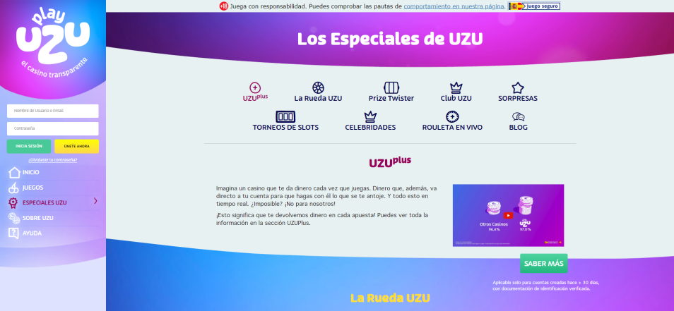 Regístrate en Play Ozu Casino