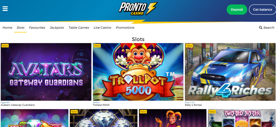 Obtener bono Casino Pronto