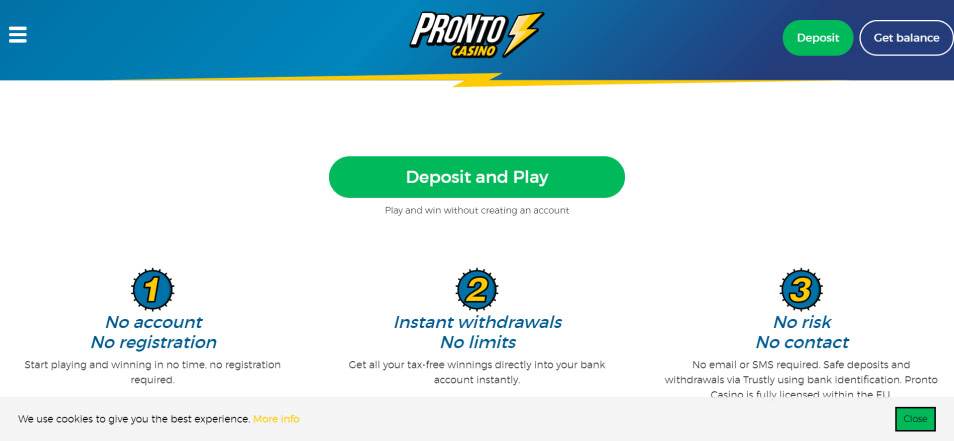 Casino en ligne Prontocasino