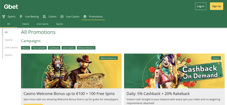 Qbet Casino 2025 Review – Welcome bonus for New Players