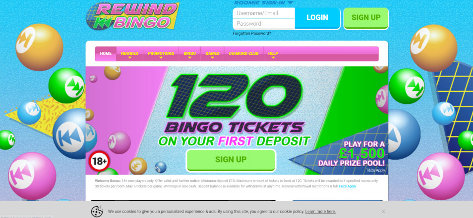 Online Casino Rewind Bingo Casino