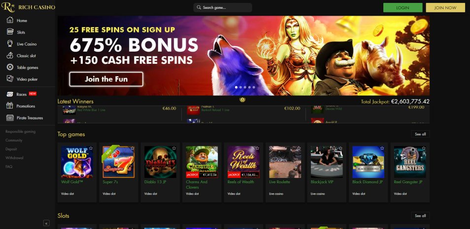 Casino en ligne Rich Casino