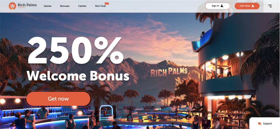 كازينو اون لاين Rich Palm Casino