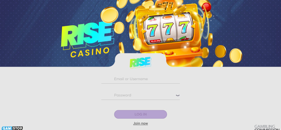 Iniciar sessió al Casino Rise