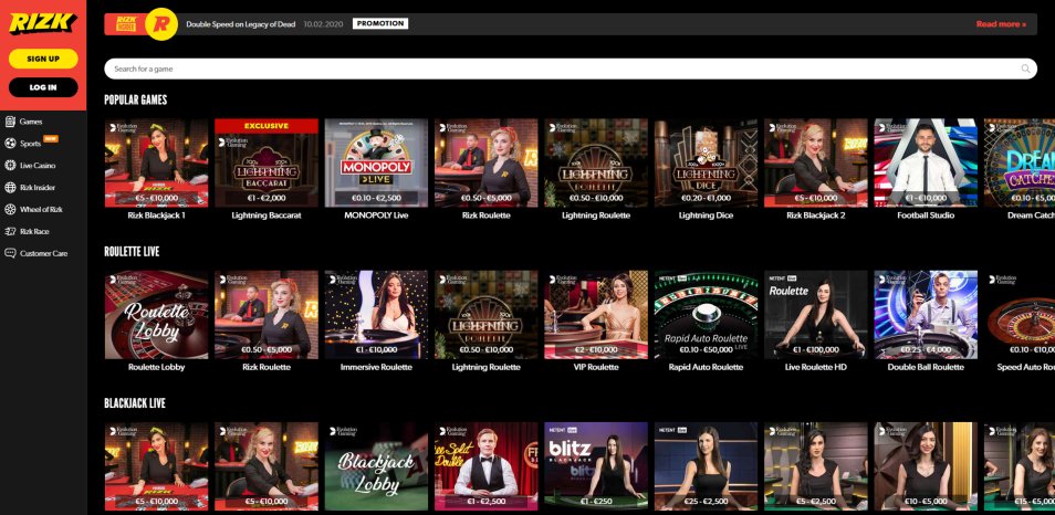 Casino en ligne Rizk