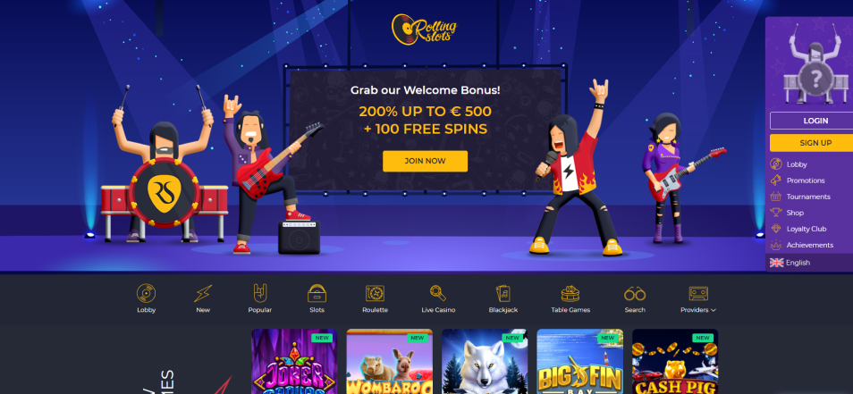 Онлајн Казино Rolling Slots