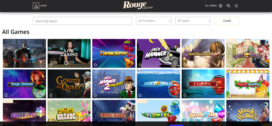 جایزه بگیرید Rouge Casino