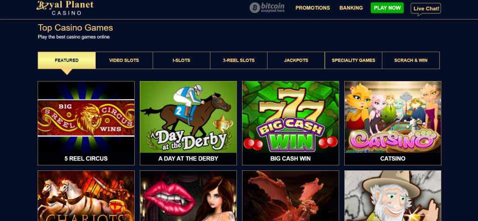 احصل على مكافأة Royal Planet Casino