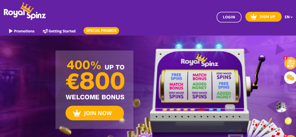 كازينو اون لاين RoyalSpinz Casino